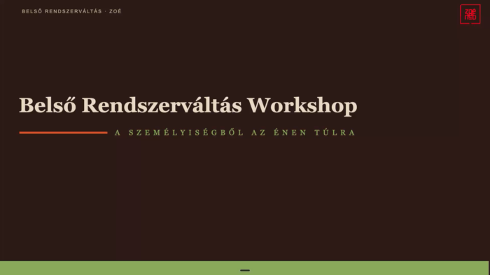 Belső Rendszerváltás Workshop